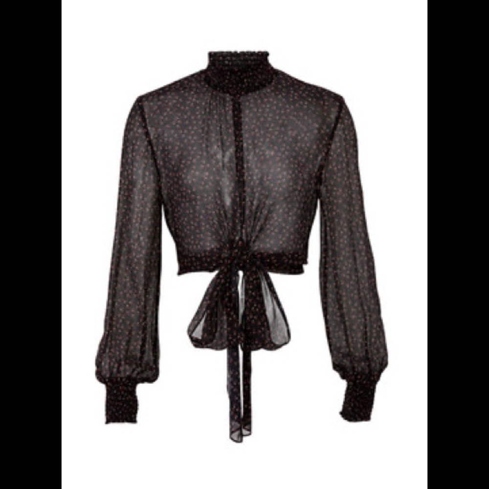 Nicolas Ditzy Rose Tie Blouse 8